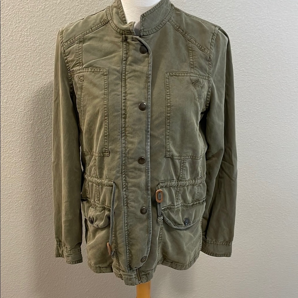 Hinge Olive Green Utility Blazer Jacket Size Medium